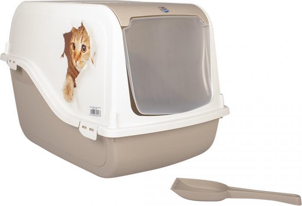 Duvo+ Kattentoilet ariel cat surprise Mocaccino 57x39x38cm Duvo+ Kattentoilet ariel cat surprise Mocaccino 57x39x38cm