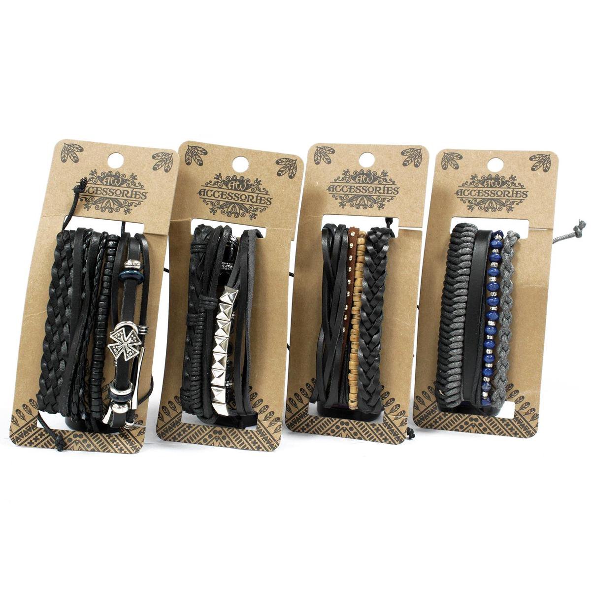 Heren armbandensets - Zwart & Macho (assortiment)