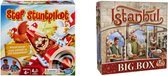 Spellenset - Bordspel - 2 Stuks - Stef Stuntpiloot & Istanbul Big Box