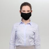 Detex Mondkapje set van 3 stuks – Katoen – Masker stof wasbaar – Zwart