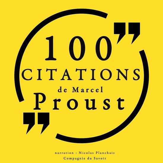 100 citations de Marcel Proust - cover