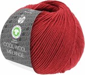 Cool Wool Melange GOTS 0115 Kleur: Rood gevlekt