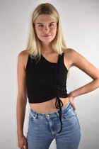 Crop top zwart