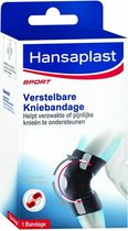 Hansaplast Sport Verstelbare Knie Sportbandage One Size Zwart - 1 stuk