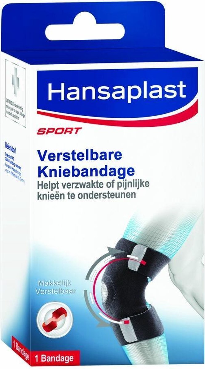 Hansaplast Sport Verstelbare Kniebandage - 1 stuk | bol.com