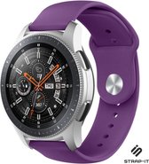 Siliconen Smartwatch bandje - Geschikt voor  Samsung Galaxy Watch sport band 45mm / 46mm - paars - Strap-it Horlogeband / Polsband / Armband