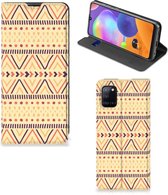 GSM Hoesje Geschikt voor Samsung Galaxy A31 Wallet Bookcase Aztec Yellow