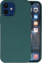 iPhone 12 Mini Hoesje Fashion Backcover Telefoonhoesje Donker Groen