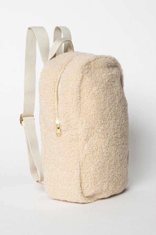 Studio Noos - Ecru Teddy Mini Backpack | bol