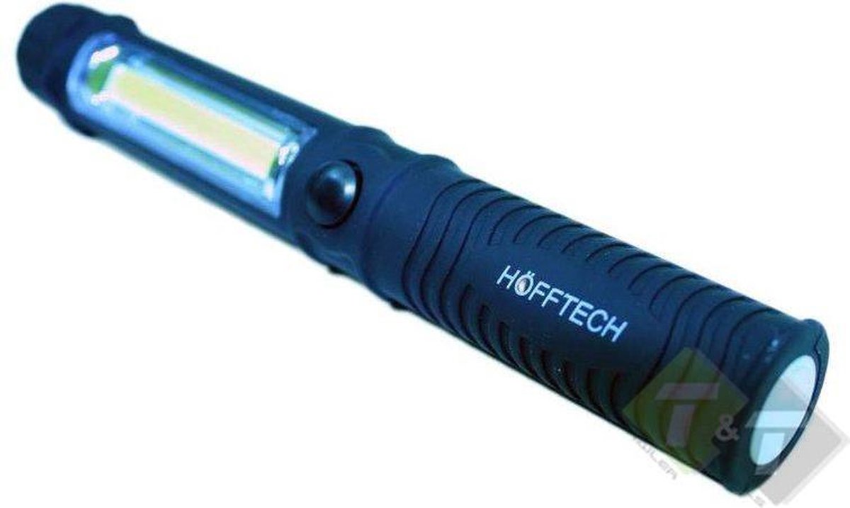 Led zaklamp, Looplamp, incl. 3 AAA batterijen, met magneet en broekclip
