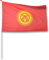 Vlag Kirgizië 150x225 cm.