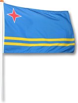 Vlag Aruba 150x225 cm.