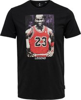 Only & Sons Michael Jordan T-Shirt Zwart Kledingmaat : M