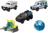 Matchbox Jurassic World 5 Auto's met Voertuigdeco 1:64 Assorti