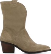 Lina Locchi Vrouwen Canvas     Cowboy Laarzen  / Western Boots L1033 - Taupe - Maat 40