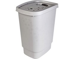 Rotho - Wasbox - Design 55 l Bloemen Cool Grijs