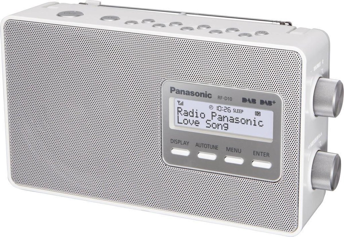 Panasonic D10EG-W - Draagbare DAB+ Radio - Wit