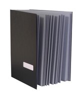 Kangaro vloeiboek - A4 - 20-vaks - zwart - K-55674