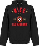 OGC Nice Established Hoodie - Zwart  - XXL