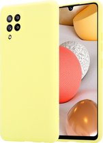 Shieldcase Silicone case geschikt voor Samsung Galaxy A42 5G - geel