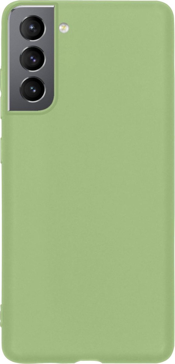 Hoes - Geschikt voor Samsung Galaxy S21 Plus - Sterk & Shockproof - Hoesje Cover - Siliconen Case - Groen