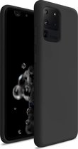 Shieldcase Siliconen hoesje geschikt voor Samsung Galaxy S20 Ultra - silicone Back cover - bescherming tegen vallen & stoten - zwart