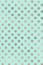 Rose Gold and Mint Composition Notebook - Small Ruled Notebook - 6x9 Lined Notebook (Softcover Journal / Notebook / Diary)
