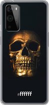 6F hoesje - geschikt voor OnePlus 9 Pro -  Transparant TPU Case - Gold Skull #ffffff