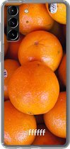 6F hoesje - geschikt voor Samsung Galaxy S21 Plus -  Transparant TPU Case - Sinaasappel #ffffff