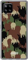 6F hoesje - geschikt voor Samsung Galaxy A42 -  Transparant TPU Case - Graffiti Camouflage #ffffff