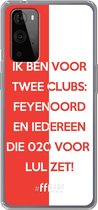 6F hoesje - geschikt voor OnePlus 9 Pro -  Transparant TPU Case - Feyenoord - Quote #ffffff
