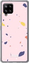 6F hoesje - geschikt voor Samsung Galaxy A42 -  Transparant TPU Case - Terrazzo N°8 #ffffff