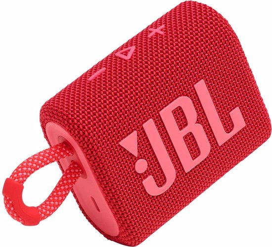 stoeprand Keelholte industrie JBL Go 3 - Draadloze Bluetooth Mini Speaker - Rood | bol.com