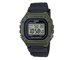 Casio CASIO Collection W-218H-3AVEF Horloge - Kunststof - Zwart - Ø 43 mm