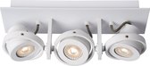 Lucide LANDA Plafondspot - LED Dim to warm - GU10 - 3x5W 3000K/2200K - Wit