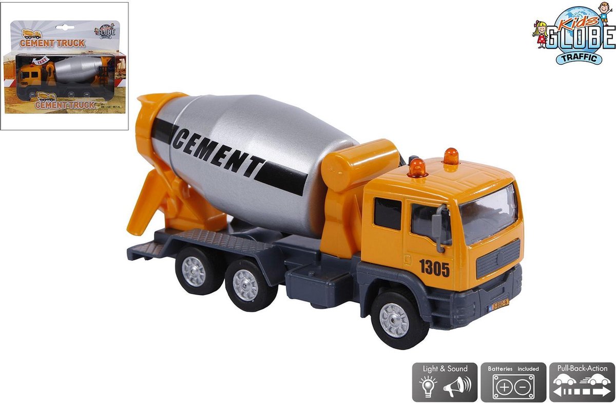 Pull Back Cementwagen met Licht & Geluid — afbeelding 3