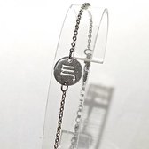 Armband sterrenbeeld rond - Zilver (Schorpioen)