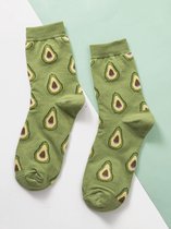 Avocado sokken - unisex - one size - groen