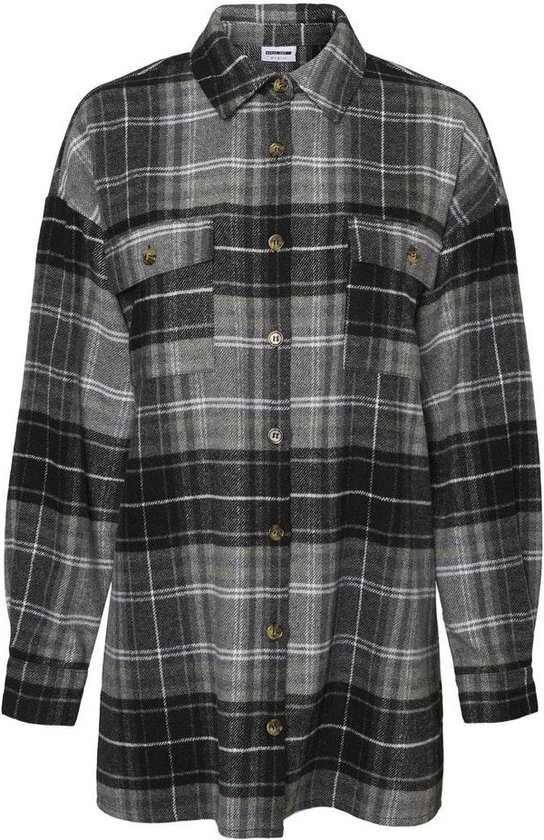 noisy may long flannel shacket