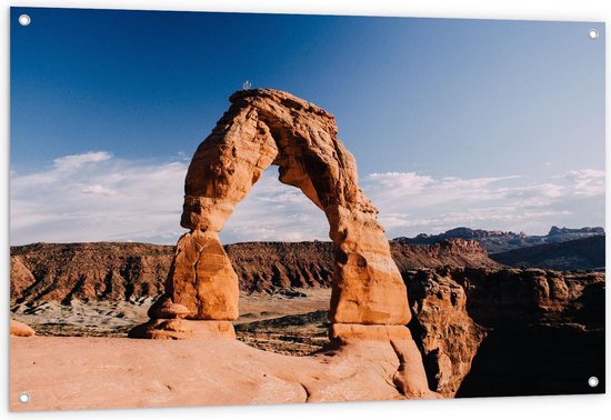 Tuinposter – Arches National Park - Utah Amerika  - 120x80cm Foto op Tuinposter  (wanddecoratie voor buiten en binnen)