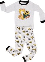 Elowel Jongens Bulldozer  Pyjama set 100% katoen (maat 116/6 jaar)