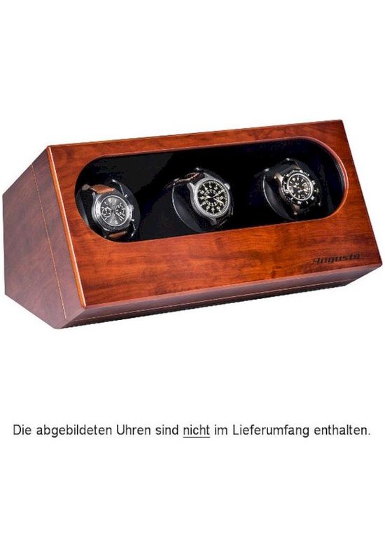 Augusta Watchwinder voor drei Horloges Bubinga houten kleuren 5569.341