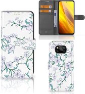 Telefoonhoesje Xiaomi Poco X3 | Poco X3 Pro Bookcase Blossom White