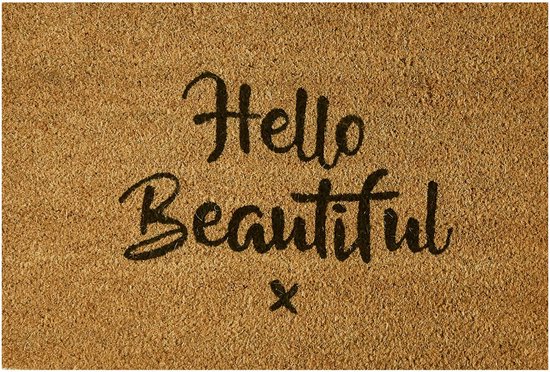 MD Entrance - Tapis coco - Hello Beautiful - 40 x 60 cm