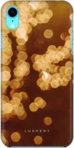 Lushery Hard Case voor iPhone Xr - Golden Bokeh