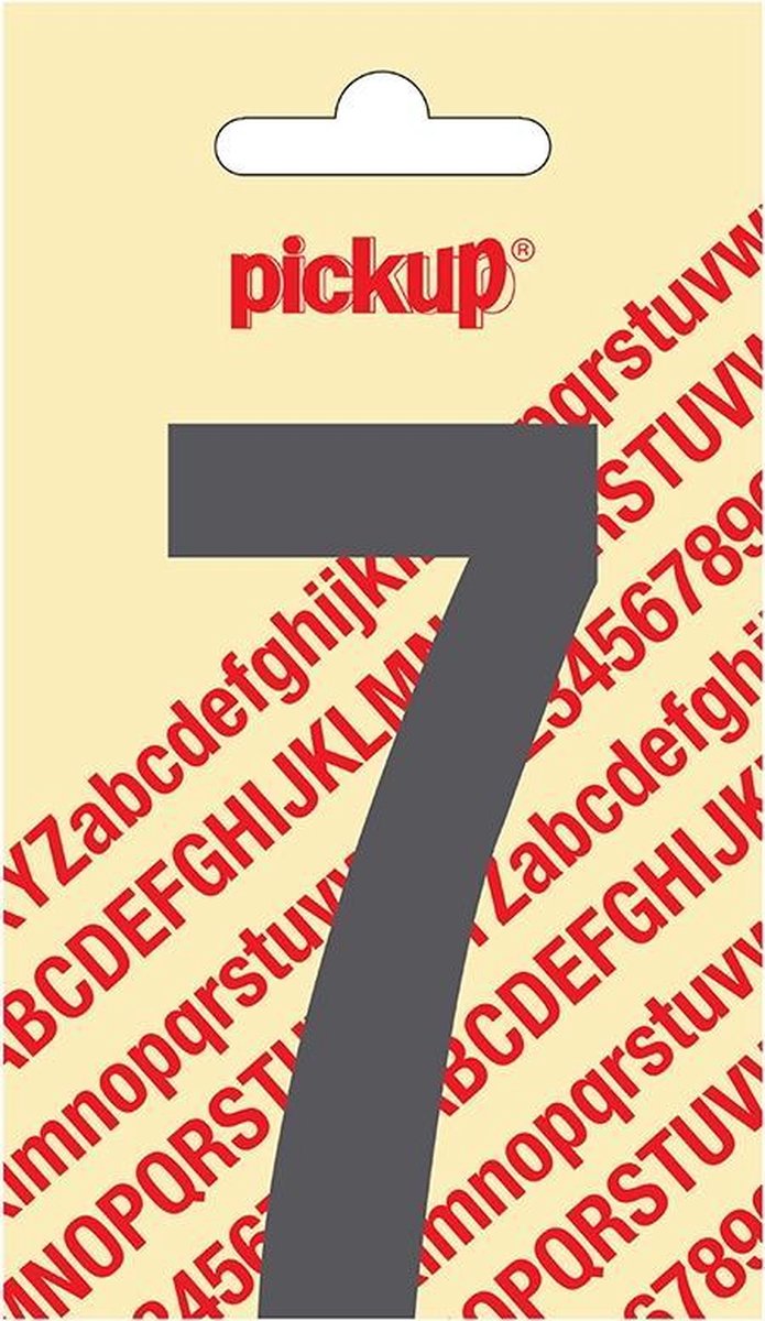 Pickup plakcijfer Nobel Grijs - 90 mm 7
