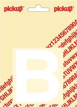 Pickup plakletter Helvetica 80 mm - wit B