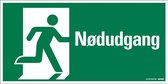 Pickup - NODUDGANG MEY SYMBOOL - conform NEN-EN-ISO 7010 bord 30x15 cm