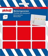 Pickup glasmarkeringsvorm rood - 4,5x4,5 cm