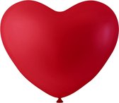 Ballonnen. rood. hart. 8 stuk/ 1 doos